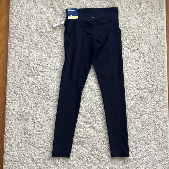 GIRLS OLD NAVY ACTIVE SIZE L 10/12 BLACK HIGH RISE LEGGINGS NWT - Picture 6 of 9